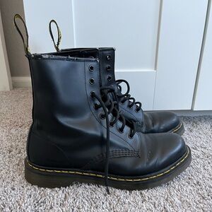 Dr. Martens Black Leather Boots- Womens 10